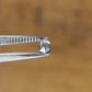 Natural Loose 0.29 CT Elongated Hexagon Shape Salt and Pepper Grey Galaxy Diamond for Gift