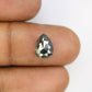 3.57 CT Pear Shape Salt And Pepper Loose Diamond For Engagement Ring