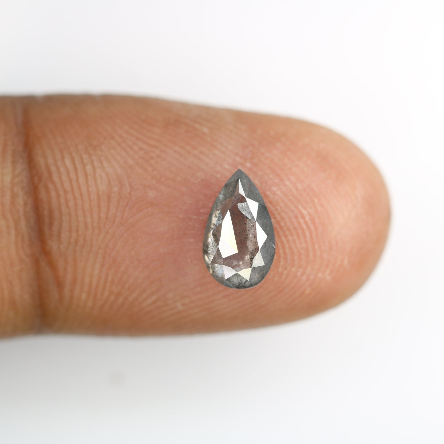 1.19 CT Fancy Salt And Pepper Pear Shape Diamond For Wedding Ring | Gift For Her