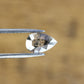 Natural Loose 0.53 CT Pear Shape Salt and Pepper Grey Galaxy Diamond for Gift