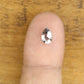 Natural Loose 0.53 CT Pear Shape Salt and Pepper Grey Galaxy Diamond for Gift
