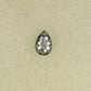 Natural Loose 0.31 CT Pear Shape Salt and Pepper Grey Galaxy Diamond for Gift