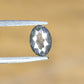 Natural Loose 0.30 CT Oval Shape Salt and Pepper Grey Galaxy Diamond for Gift