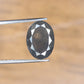3.13 CT 11.40 MM Black Grey Oval Shaped Natural Diamond For Engagement Ring
