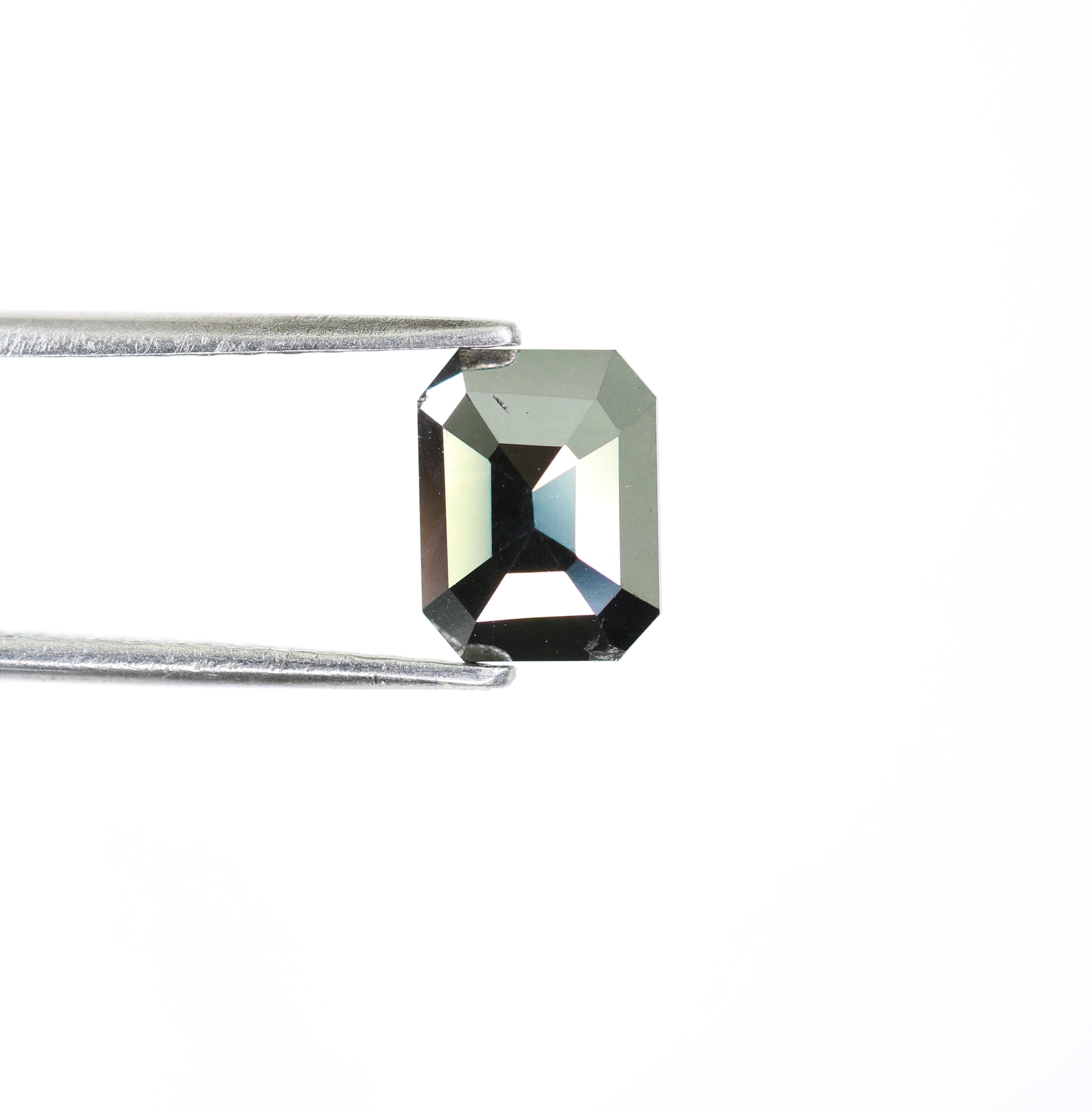1.10 CT Black Emerald Shape Natural Loose Diamond For Wedding Ring