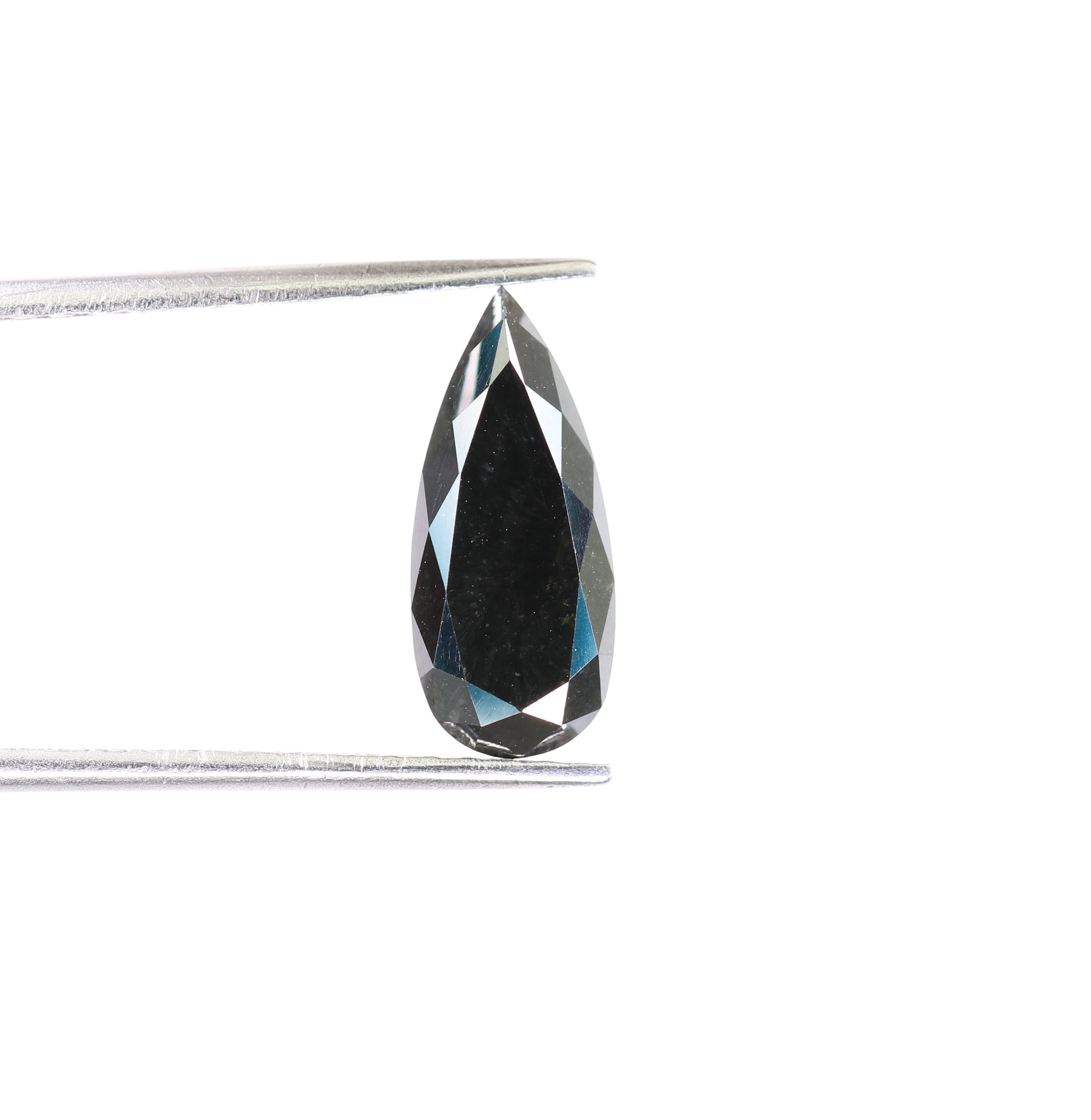 2.82 CT Black Pear Shape Diamond For Wedding Ring