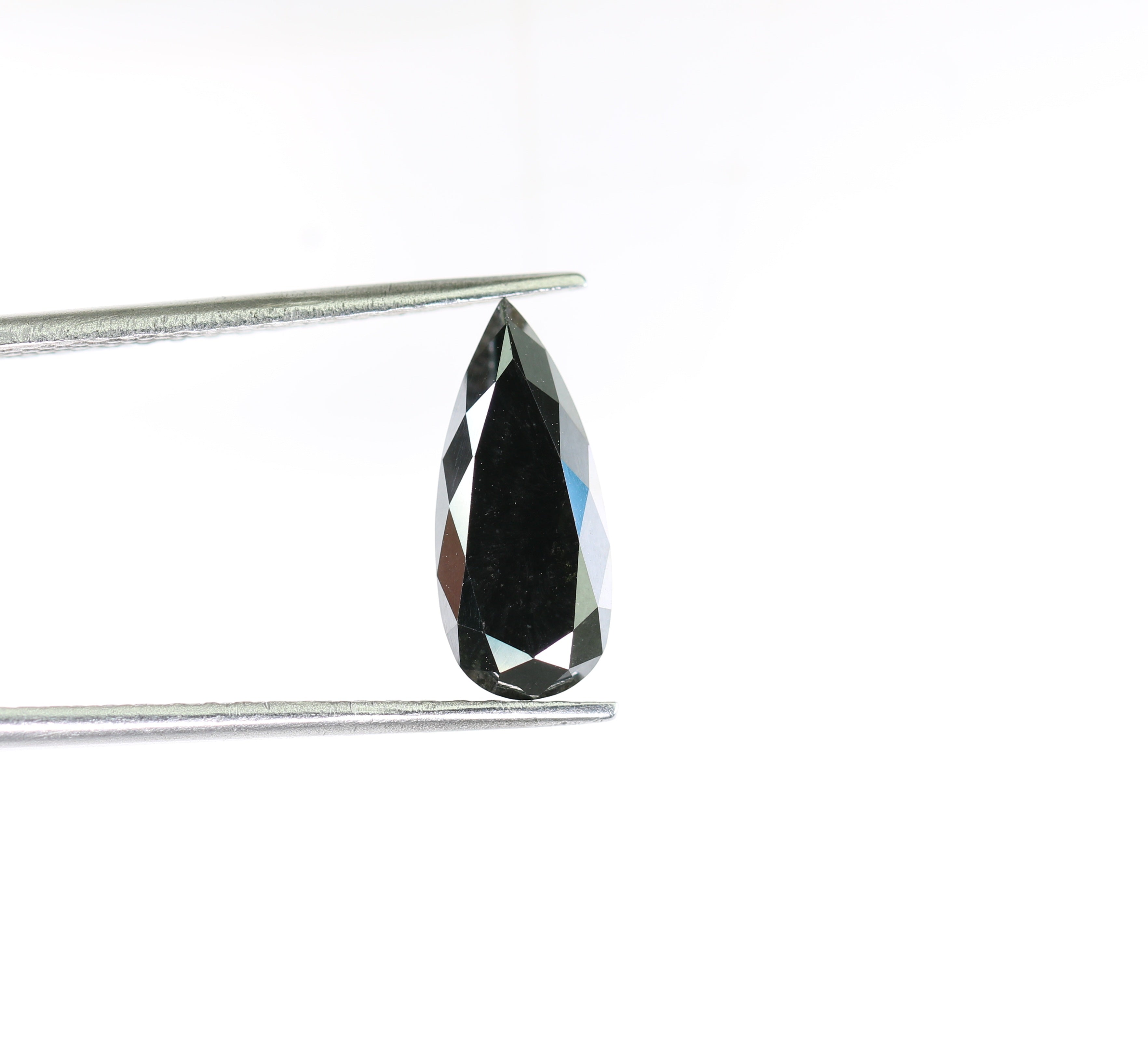 2.82 CT Black Pear Shape Diamond For Wedding Ring