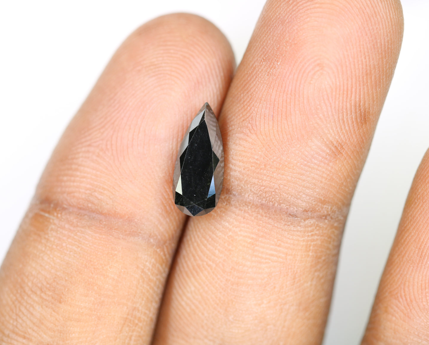 2.82 CT Black Pear Shape Diamond For Wedding Ring