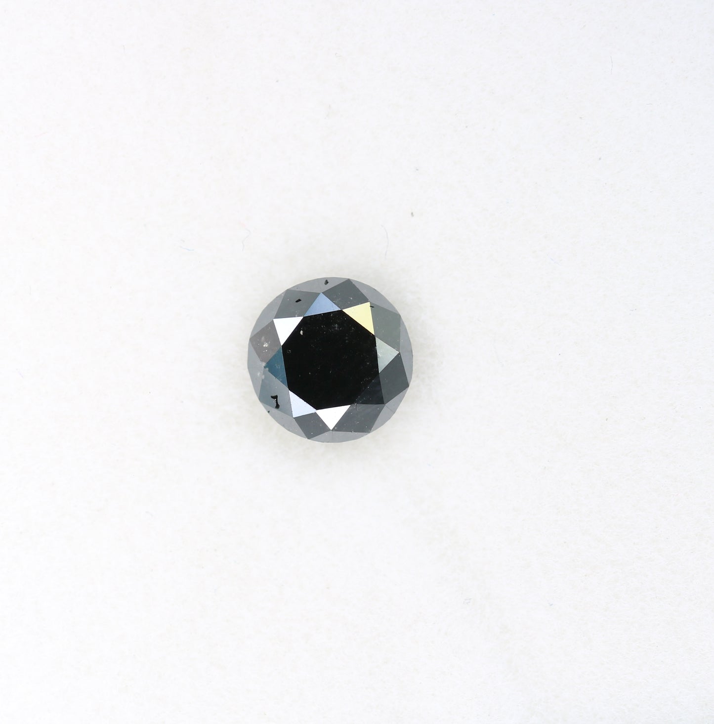 0.91 CT Brilliant Cut Black Round Diamond For Anniversary Ring