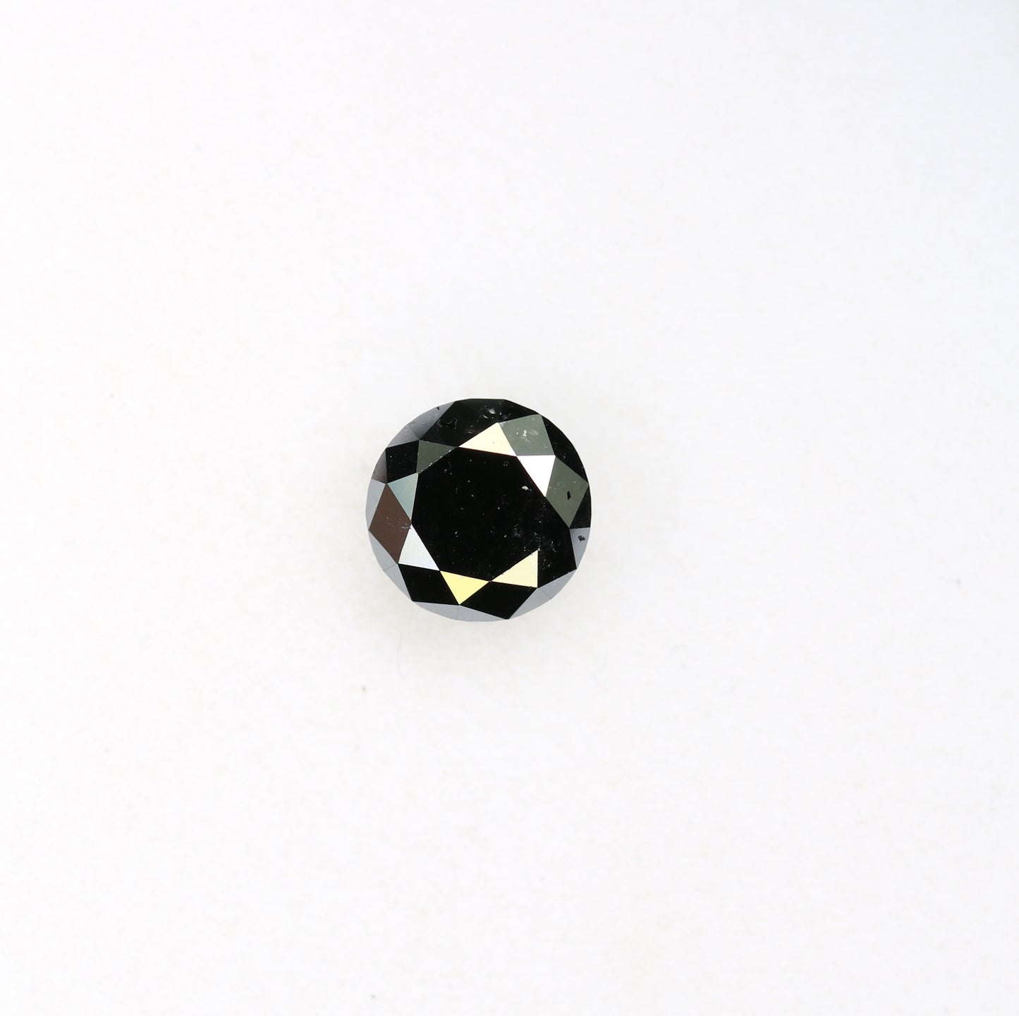 0.91 CT Brilliant Cut Black Round Diamond For Anniversary Ring