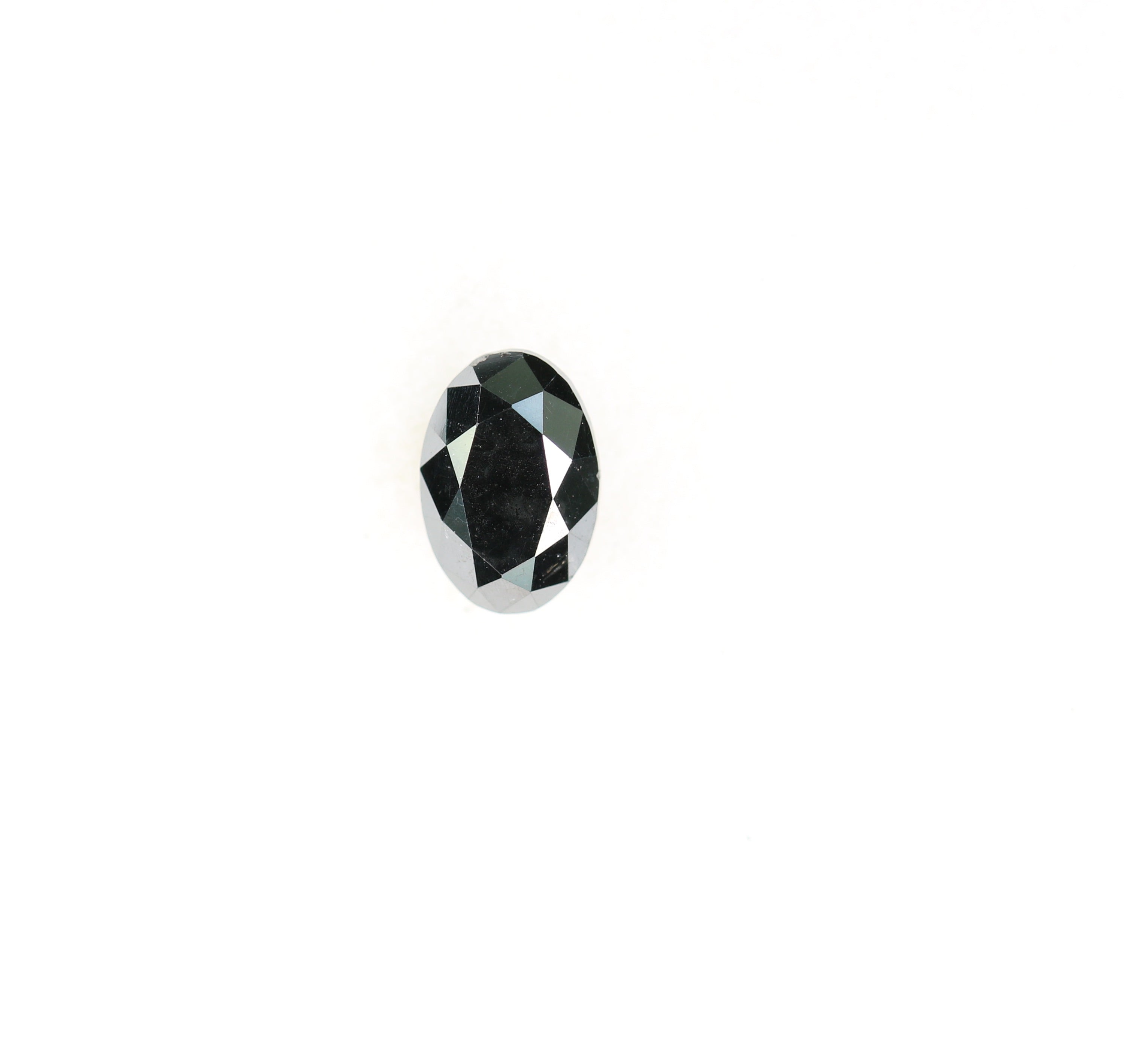 0.63 CT Full Black Oval Shape Natural Loose Diamond For Wedding Ring