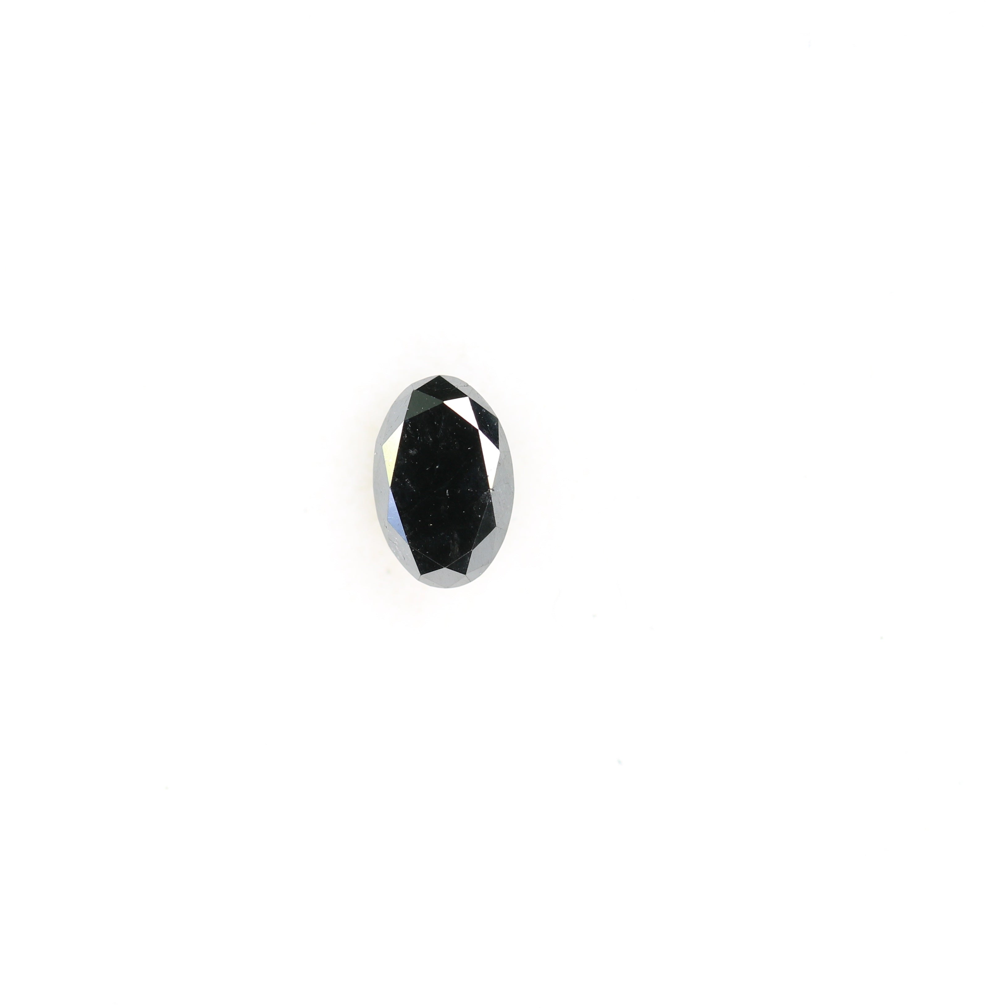 0.59 CT Black Oval Brilliant Cut Diamond For Anniversary Gift Ring