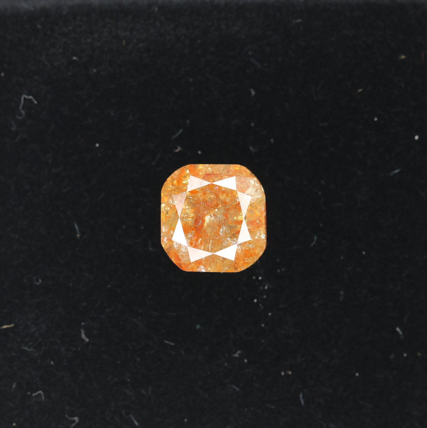 3.46 CT Natural Loose Peach Color Cushion Shape Diamond for Engagement Ring
