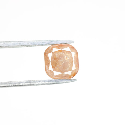 2.85 CT Natural Loose Peach Color Cushion Shape Diamond for Engagement Ring