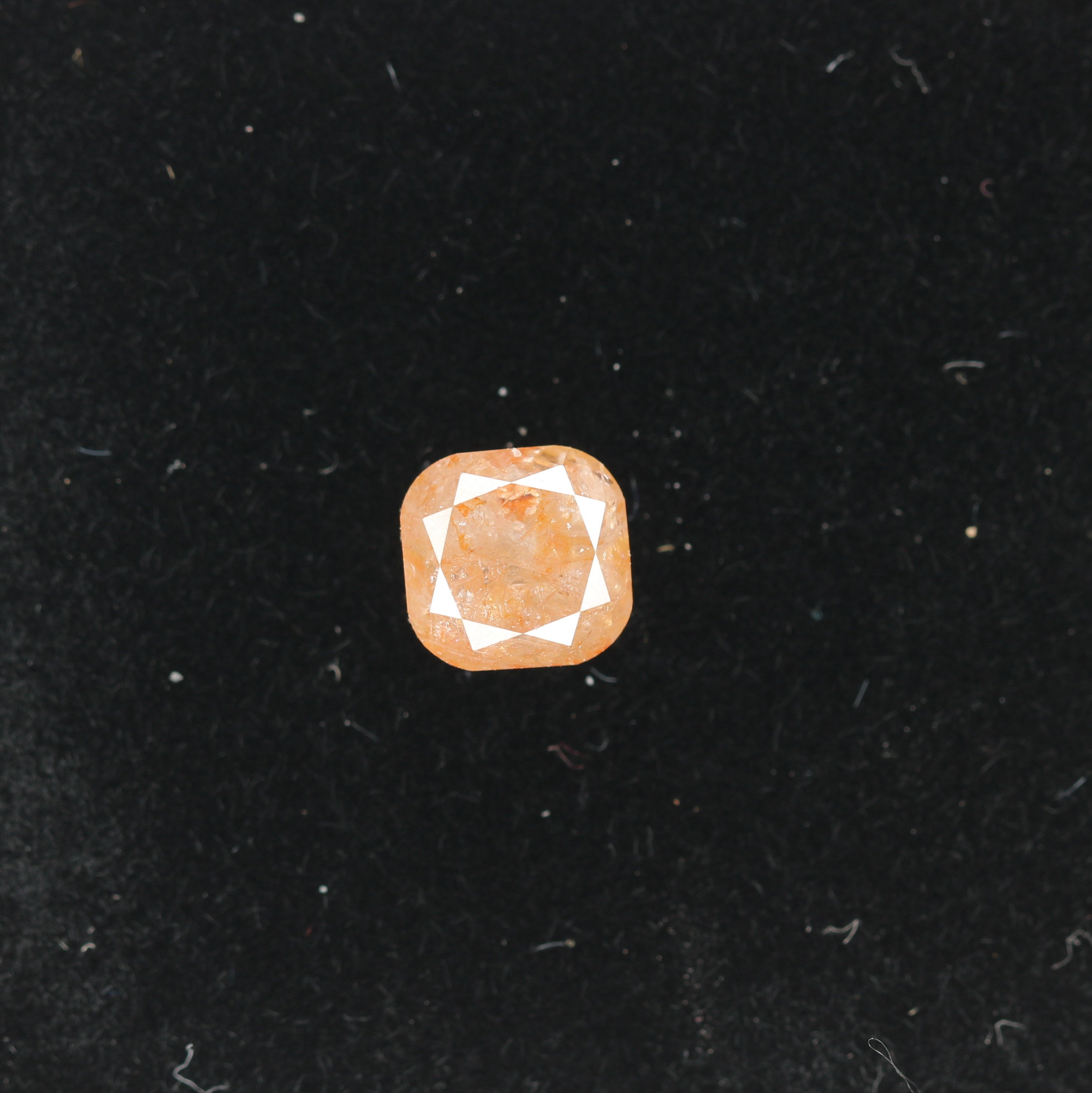 1.84 CT Natural Loose Peach Color Cushion Shape Diamond for Engagement Ring