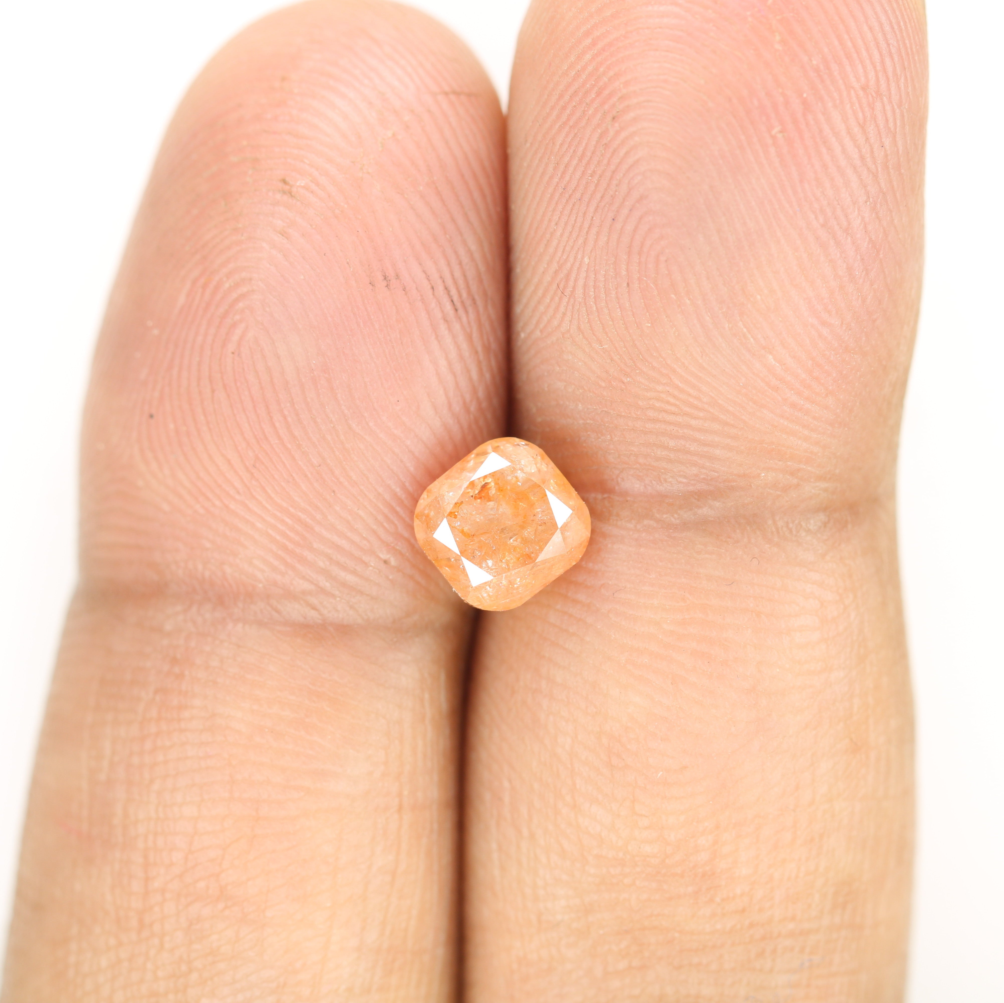 1.84 CT Natural Loose Peach Color Cushion Shape Diamond for Engagement Ring