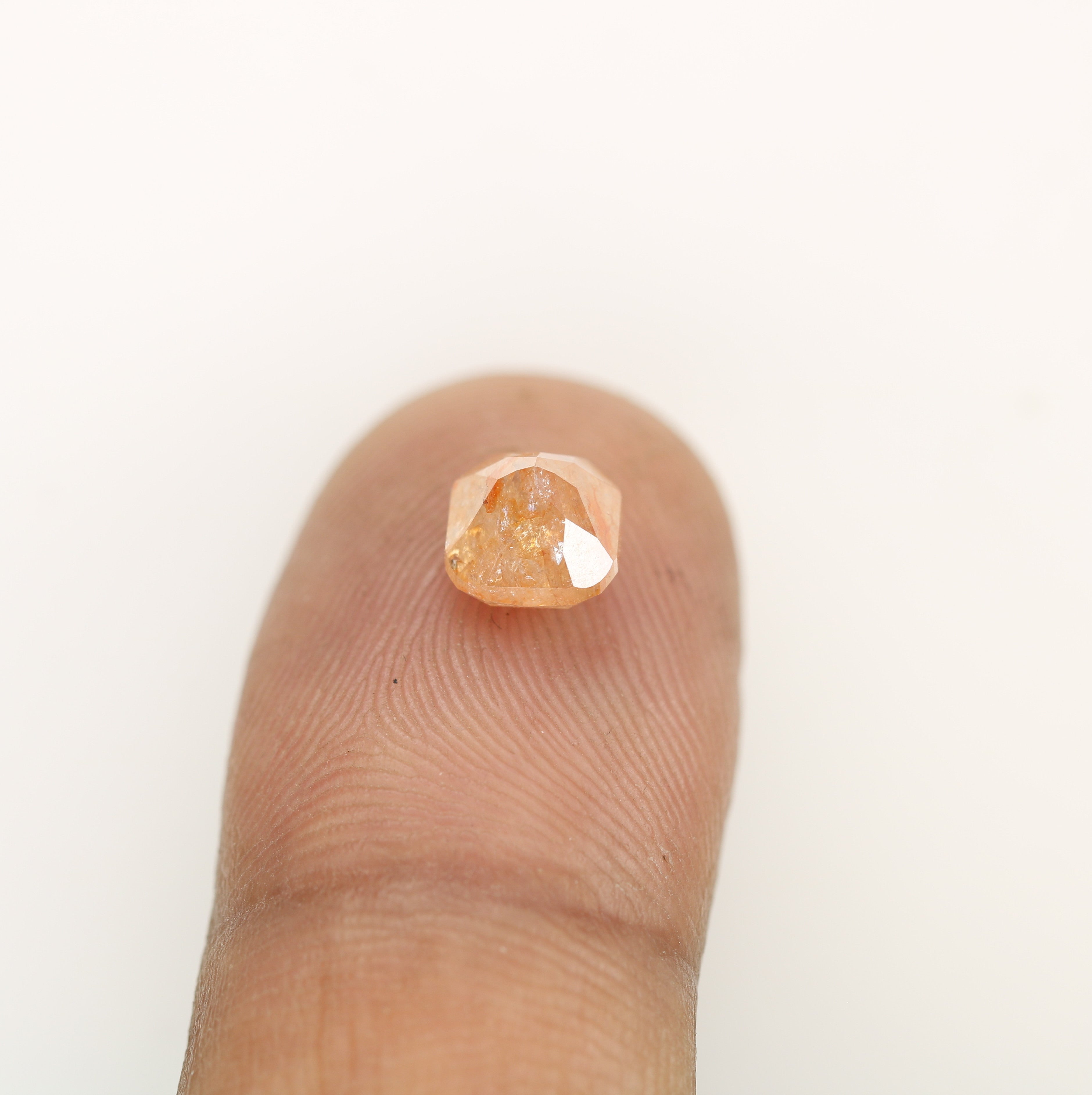 1.84 CT Natural Loose Peach Color Cushion Shape Diamond for Engagement Ring