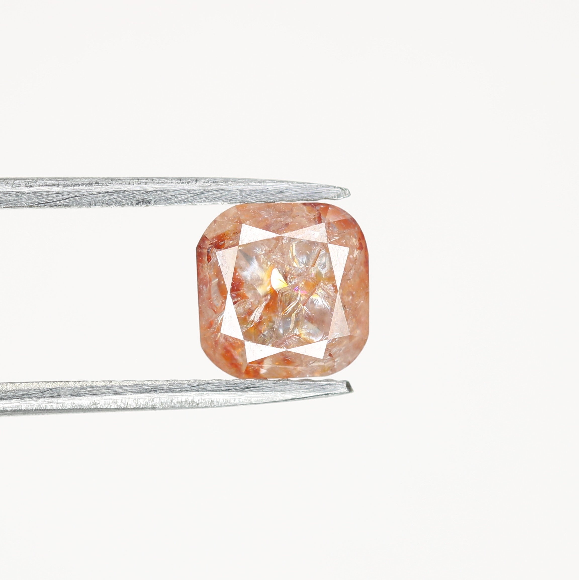 1.69 CT Natural Loose Peach Color Cushion Shape Diamond for Engagement Ring