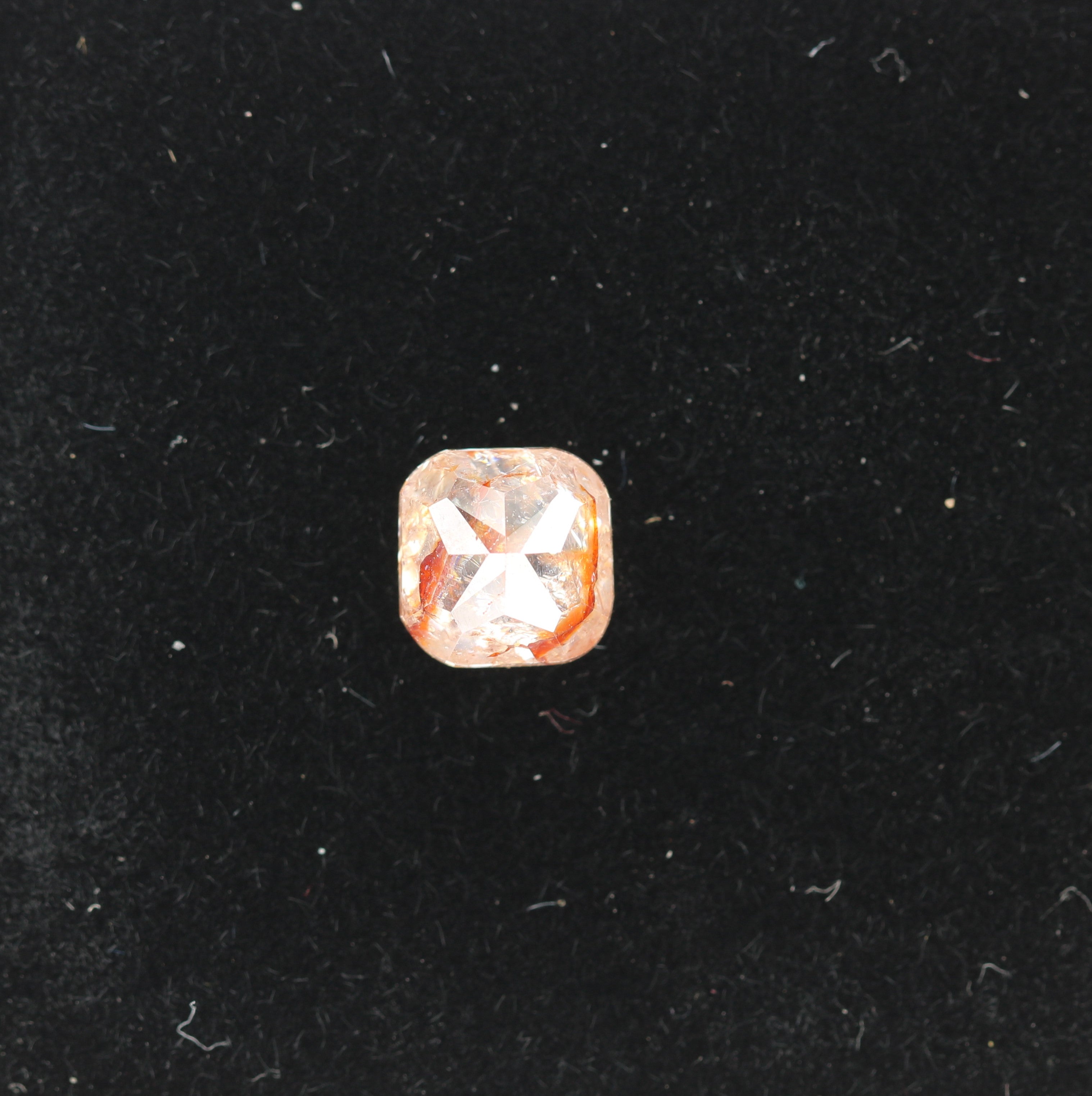 1.69 CT Natural Loose Peach Color Cushion Shape Diamond for Engagement Ring