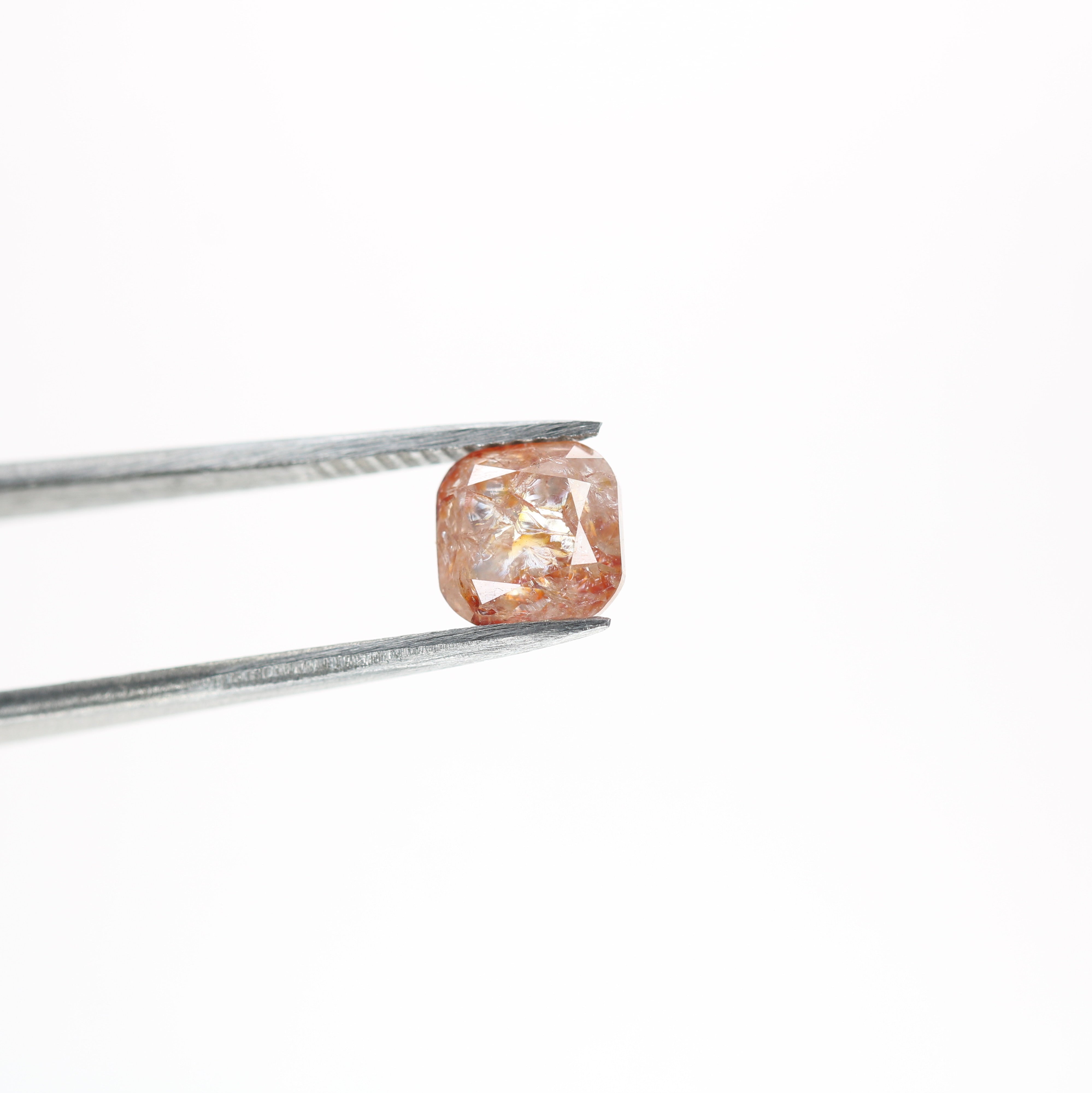 1.69 CT Natural Loose Peach Color Cushion Shape Diamond for Engagement Ring