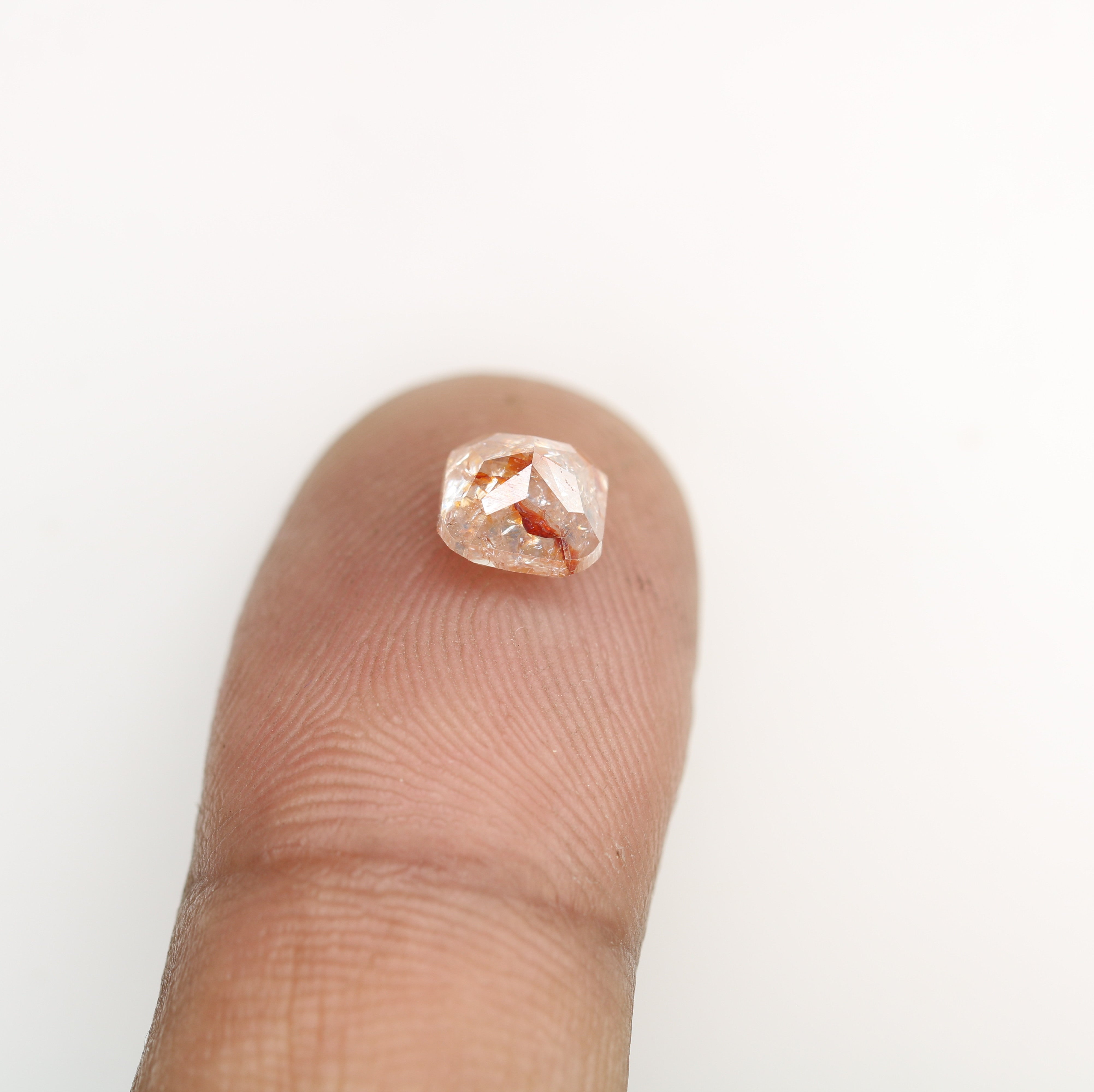 1.69 CT Natural Loose Peach Color Cushion Shape Diamond for Engagement Ring