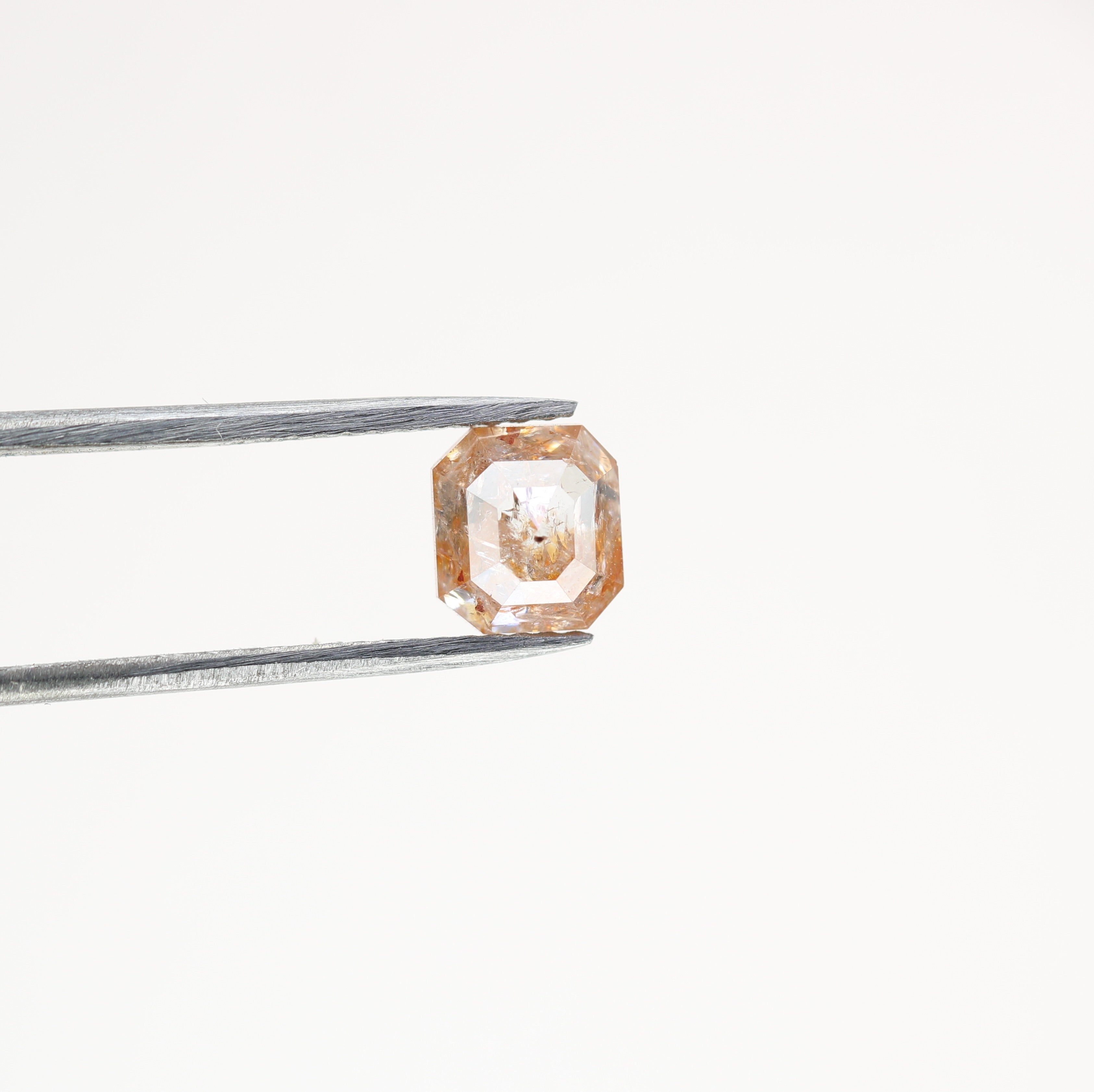 1.43 CT Natural Loose Peach Color Emerald Shape Diamond for Engagement Ring
