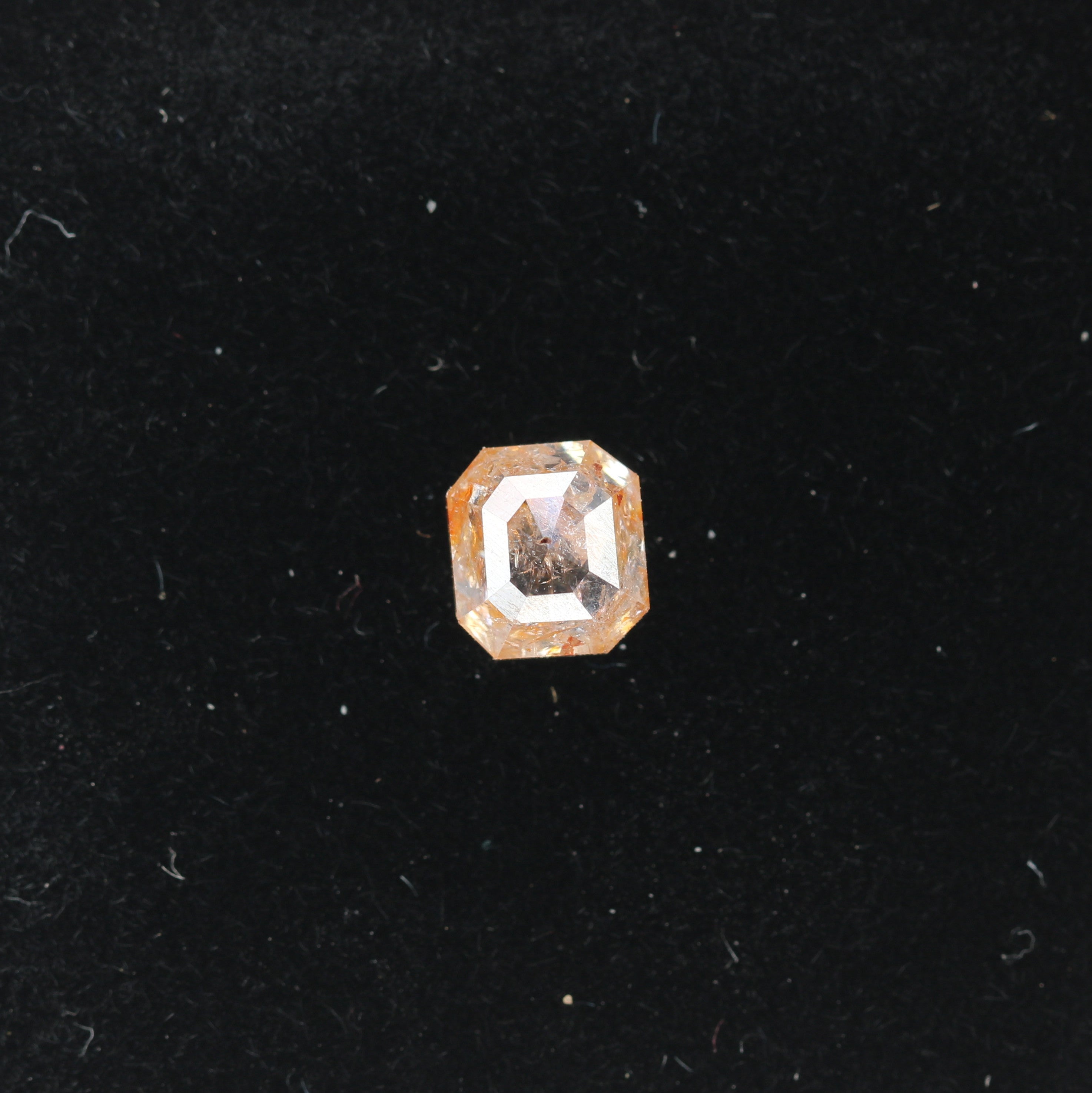 1.43 CT Natural Loose Peach Color Emerald Shape Diamond for Engagement Ring