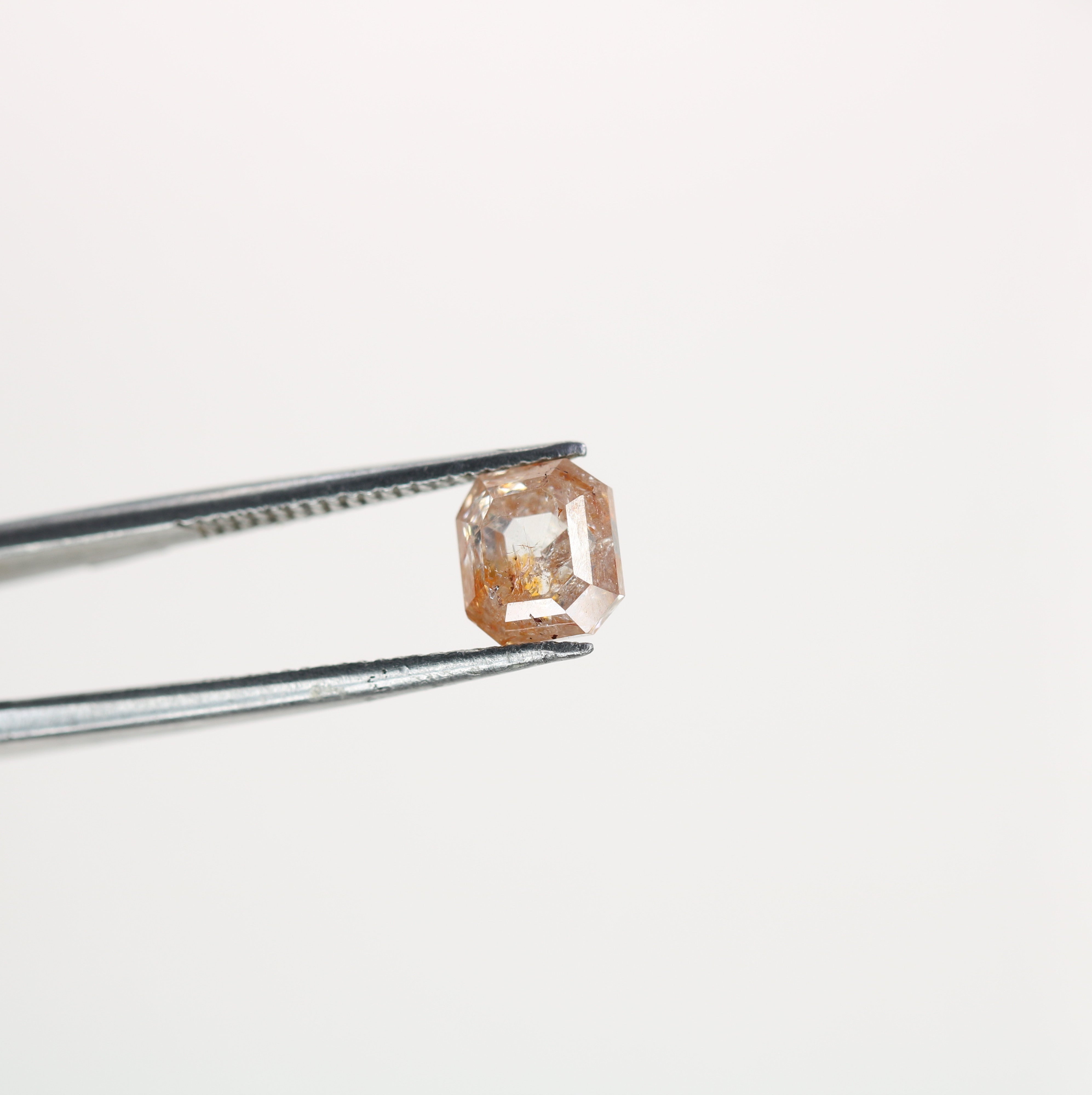 1.43 CT Natural Loose Peach Color Emerald Shape Diamond for Engagement Ring