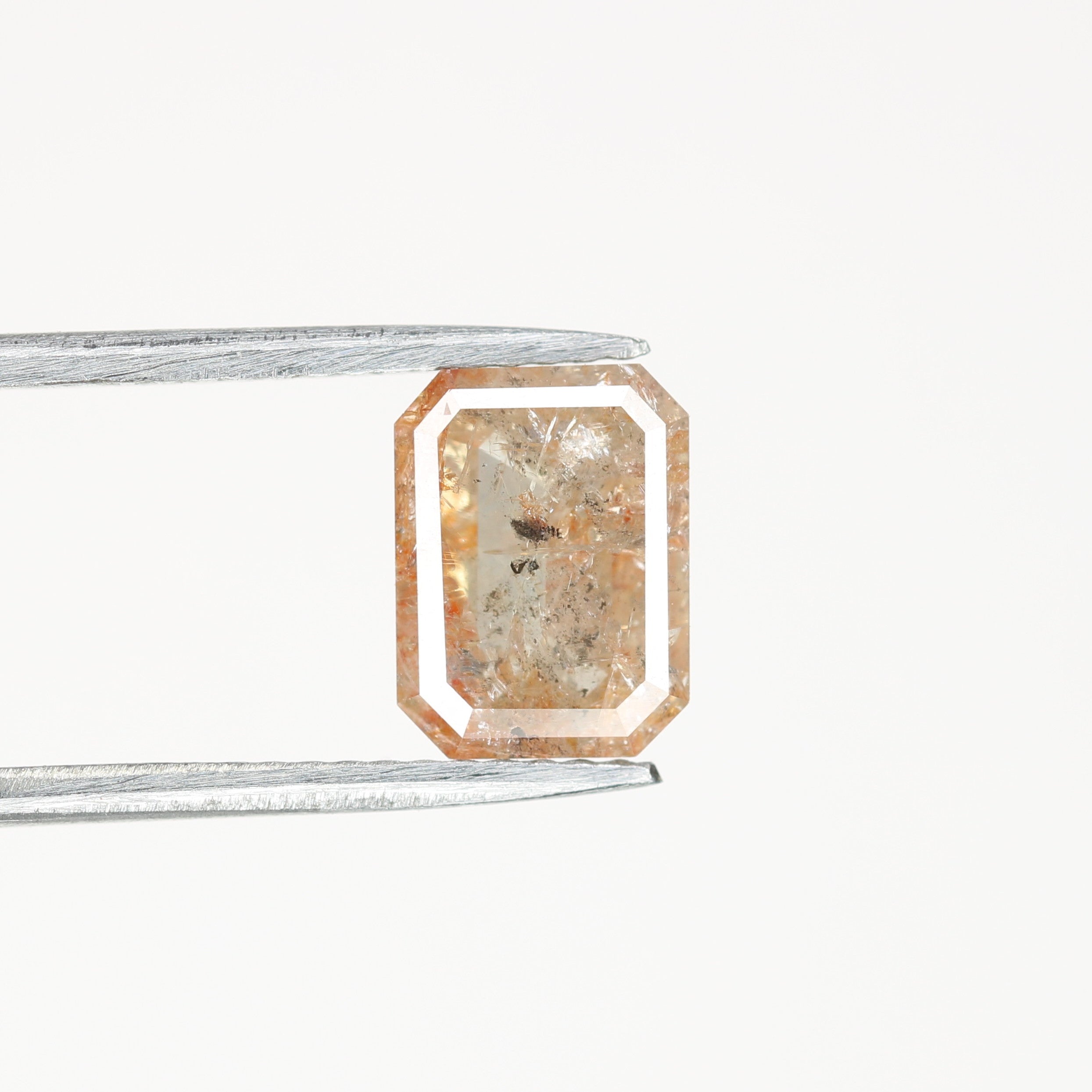 2.05 CT Natural Loose Peach Color Emerald Shape Diamond for Engagement Ring