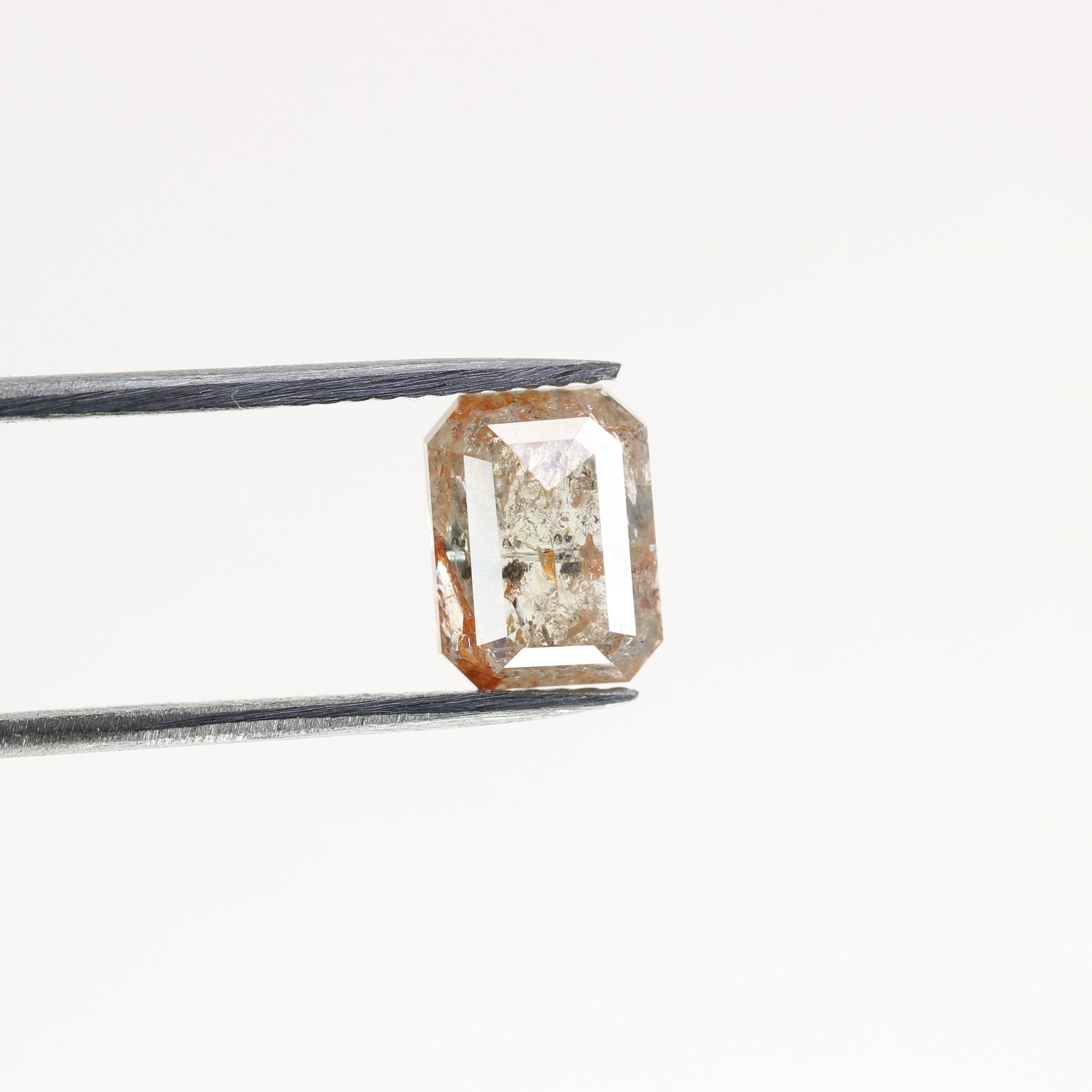 2.05 CT Natural Loose Peach Color Emerald Shape Diamond for Engagement Ring