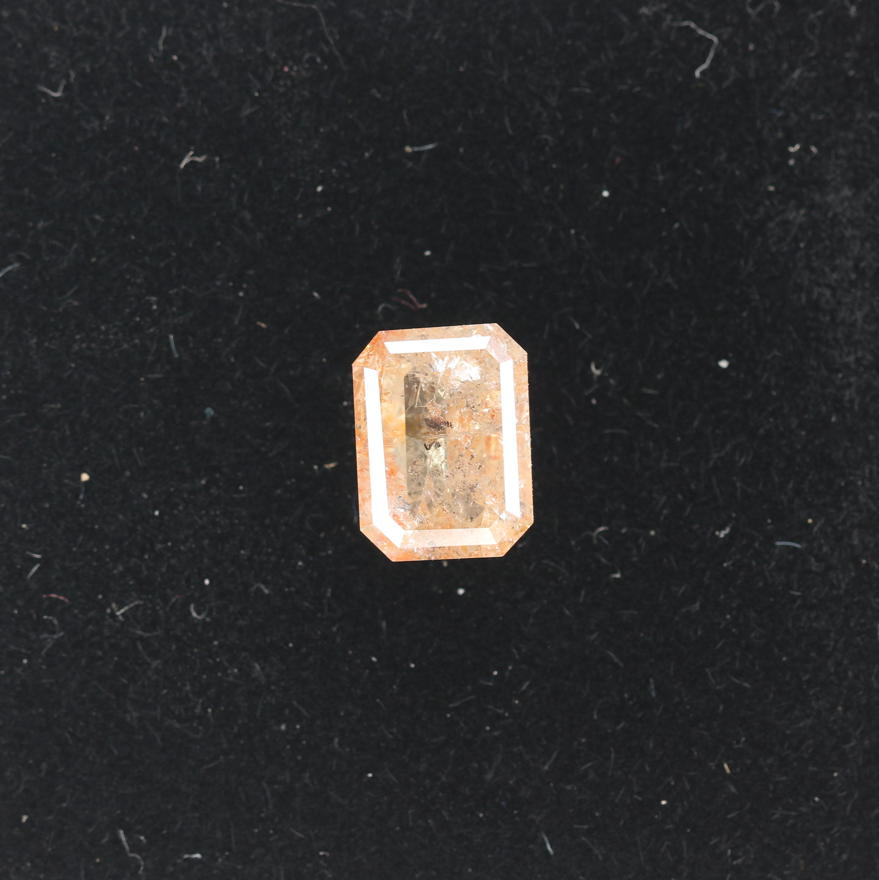 2.05 CT Natural Loose Peach Color Emerald Shape Diamond for Engagement Ring