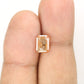 2.05 CT Natural Loose Peach Color Emerald Shape Diamond for Engagement Ring