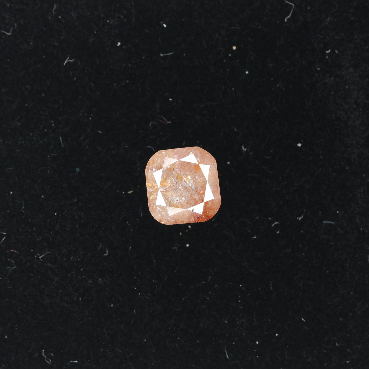 1.31 CT Natural Loose Peach Color Cushion Shape Diamond for Engagement Ring