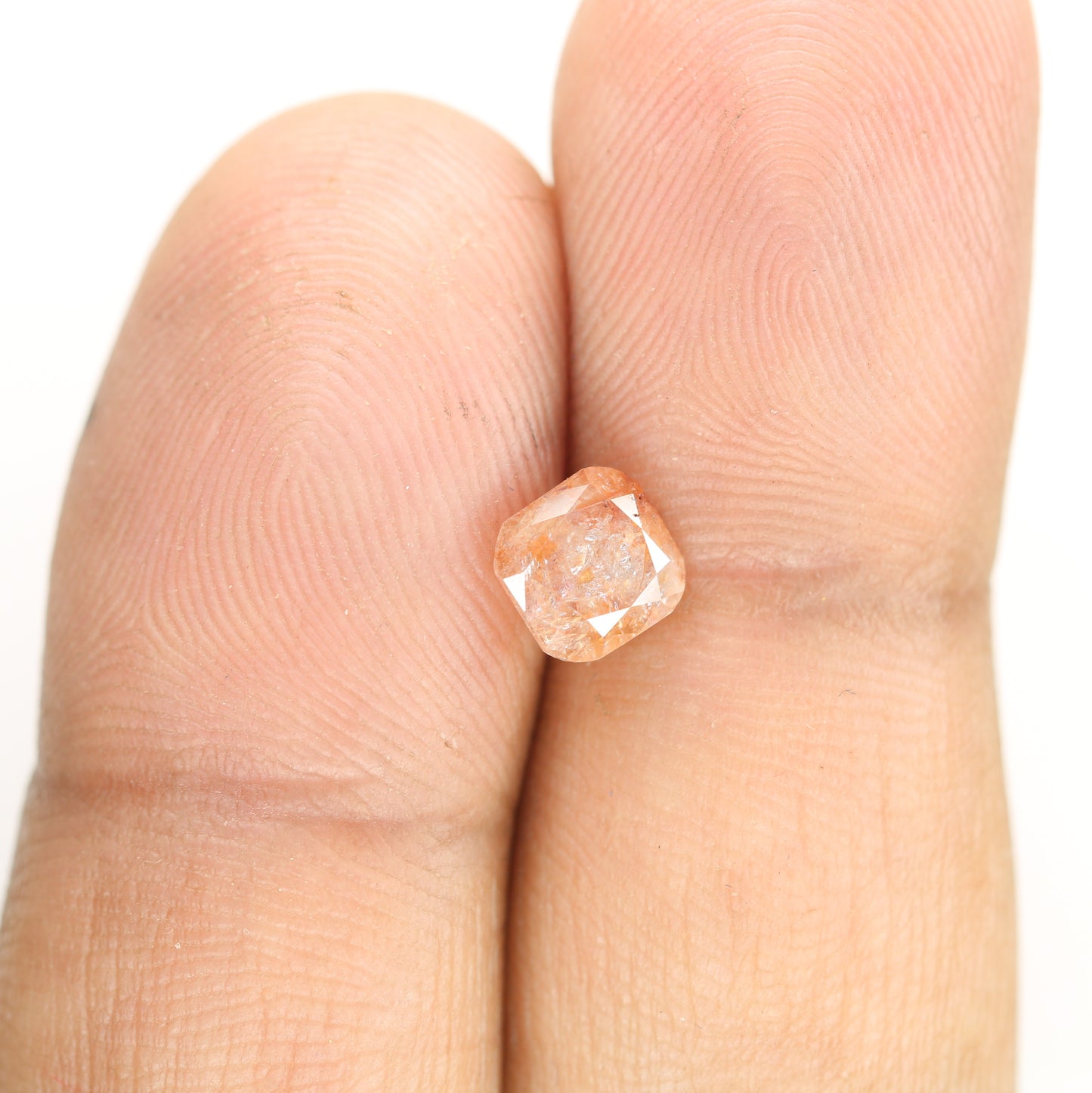 1.31 CT Natural Loose Peach Color Cushion Shape Diamond for Engagement Ring