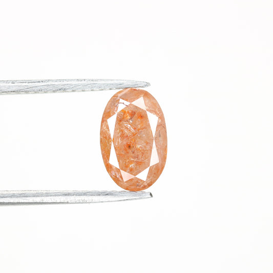 1.98 CT Natural Loose Peach Color Oval Shape Diamond for Engagement Ring