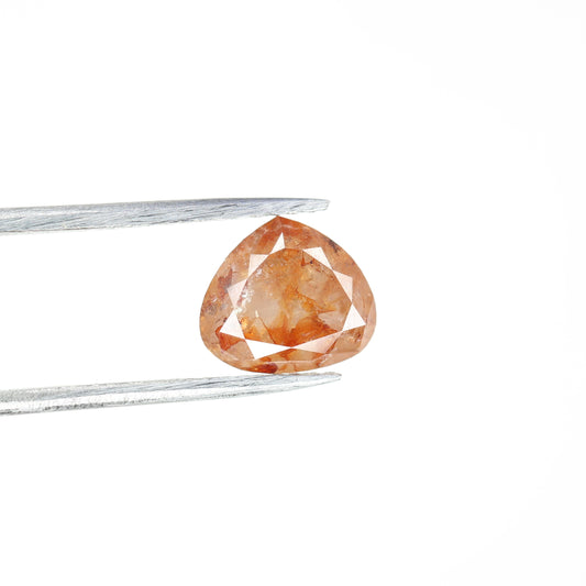 2.14 CT Natural Loose Peach Color Heart Shape Diamond for Engagement Ring - JayKrishna Diamond