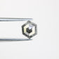 0.98 CT Salt And Pepper Hexagon Cut Natural Diamond For Engagement Ring