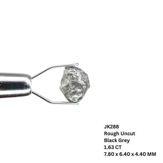 1.63 CT Elegant Black Grey Color Rough Uncut Diamond For Engagement Ring | Diamond Pendant | Anniversary Gift