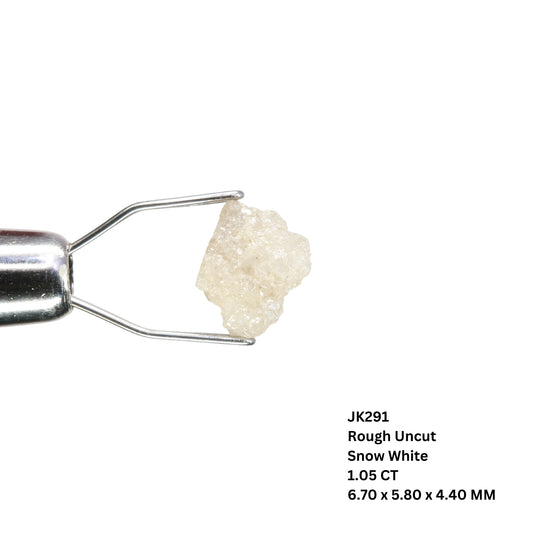1.05 CT Rough Uncut Snow White Diamond For Statement Jewelry | Gift For Her