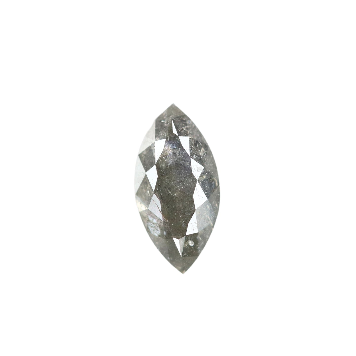 0.83 CT Marquise Shape Salt And Pepper Rustic Diamond For Wedding Jewelry | Gift For Girl Friend | Gift For Daughter