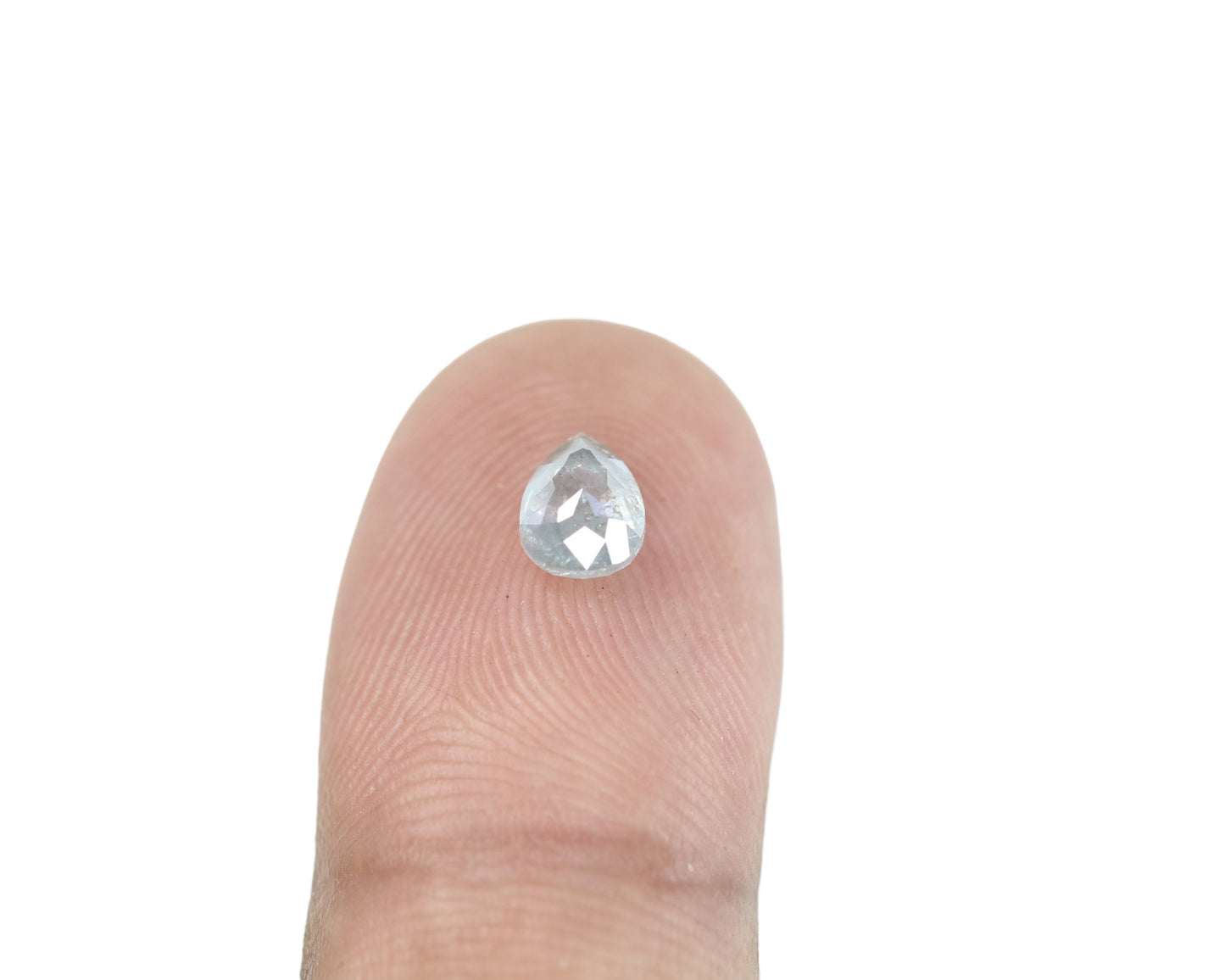 0.85 CT Salt And Pepper Pear Shape Loose Diamond For Wedding Ring