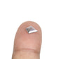 0.55 CT Kite Shape Salt And Pepper Rustic Diamond Engagement Ring