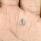 0.58 CT Pear Shape Salt And Pepper Rustic Diamond For Wedding Jewelry | Gift For Girl Friend | Gift For Wife