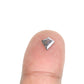 0.49 CT Kite Shape Salt And Pepper Rustic Natural Diamond For Bezel Set Ring | Halo Set Ring | Gift For Her