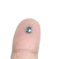 0.50 CT Salt And Pepper Hexagon Shape Rustic Diamond For Halo set Ring | Bezel Set Ring | Gift For Her