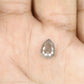1.18 CT Pear Shape Salt And Pepper Rustic Diamond For Engagement Ring | Gift For Wife | Gift For Girl Friend