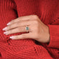 3.50 CT Classic Cushion Engagement Ring Cushion cut engagement ring / Moissanite Half Eternity Ring /Women hidden halo ring