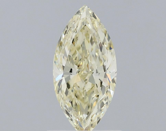 1 Ct Marquise Cut Light Yellow Lab Grown Diamond | IGI Certified Fancy Yellow Diamond
