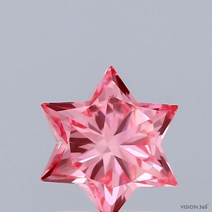 1.16 Carat Pink Star Shape Lab Created (CVD) Diamond For Custom Jewelry