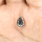 2.06 CT Pear Shape Salt And Pepper Rustic Diamond For Engagement Ring | Proposal Ring